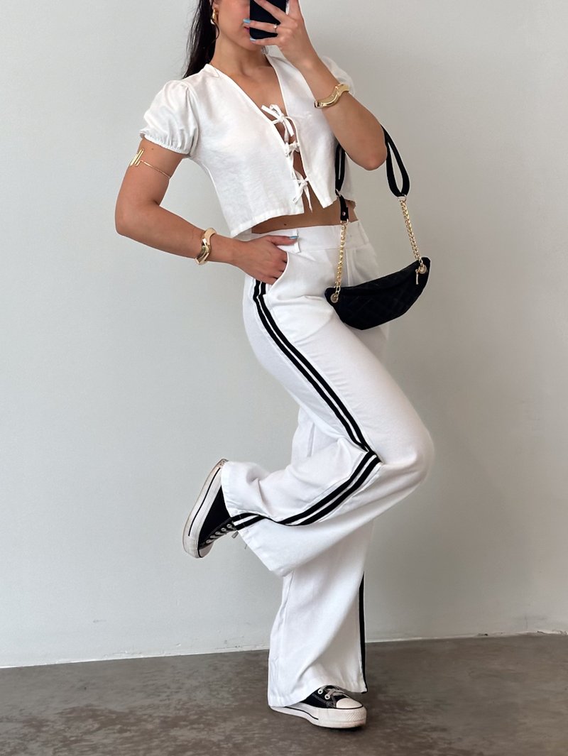 Skinny CalÇas Jeans Com Listras Do Lado Moda Feminina CalÇa Jeans