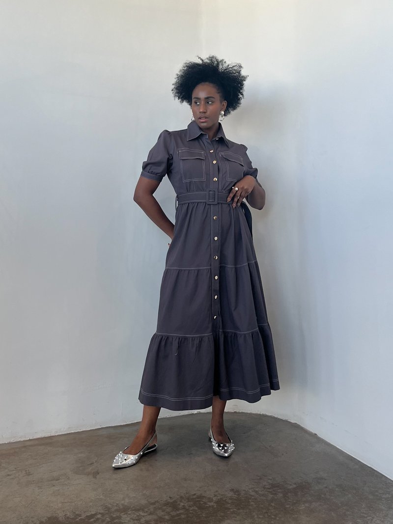 Vestido Midi Com Camisa Por Cima Vestido Midi De Camisa Regata De