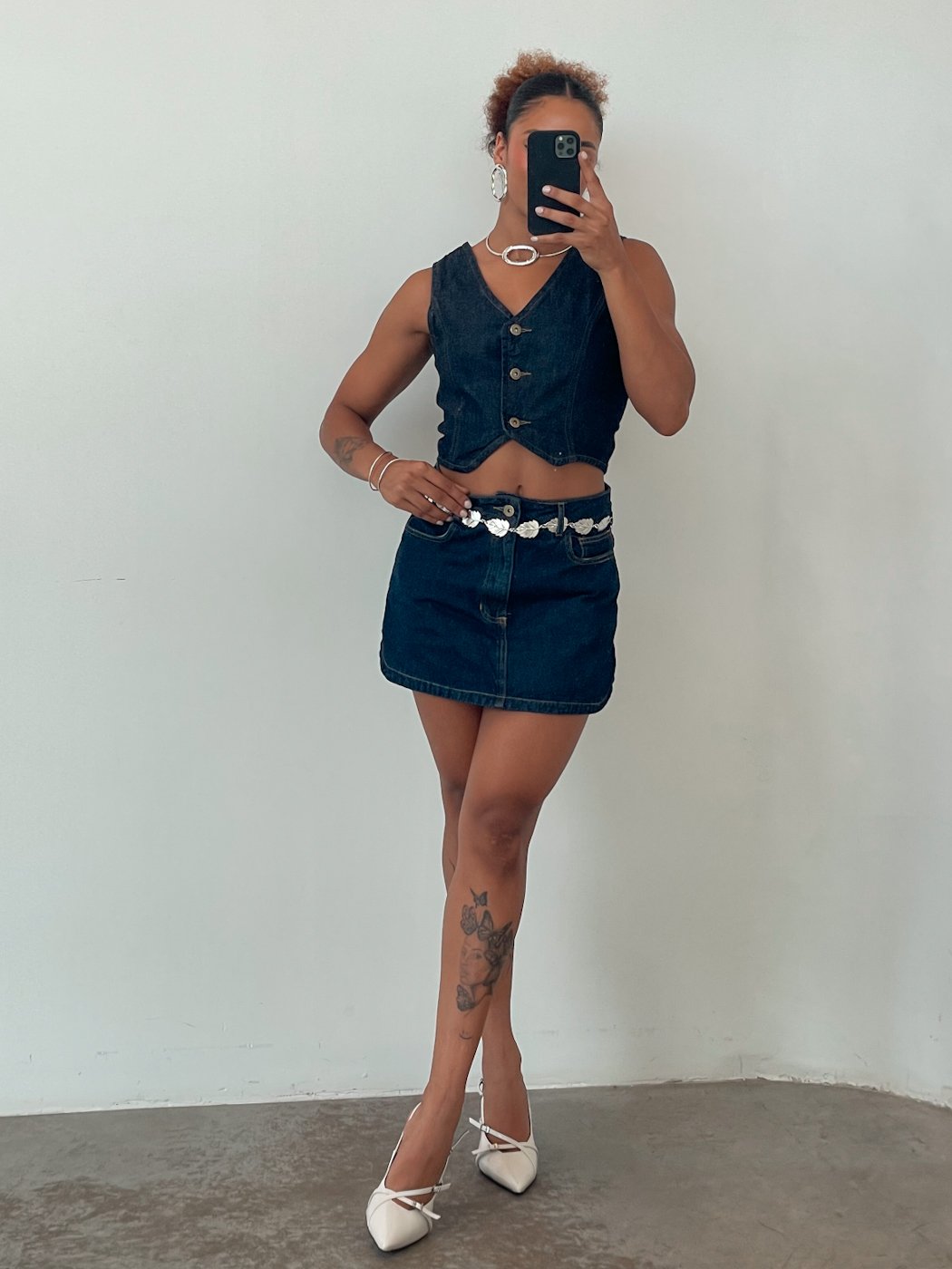 08 colete feminino jeans curto erica