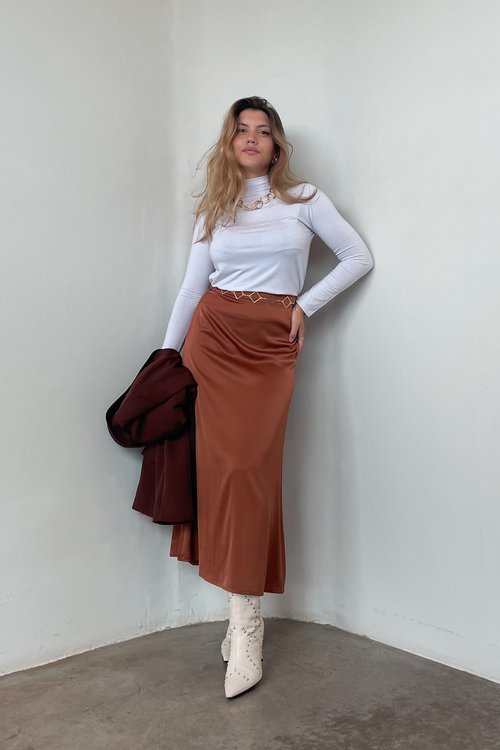 Cacharrel Feminina com Gola Média de Viscolycra Alice - Branco