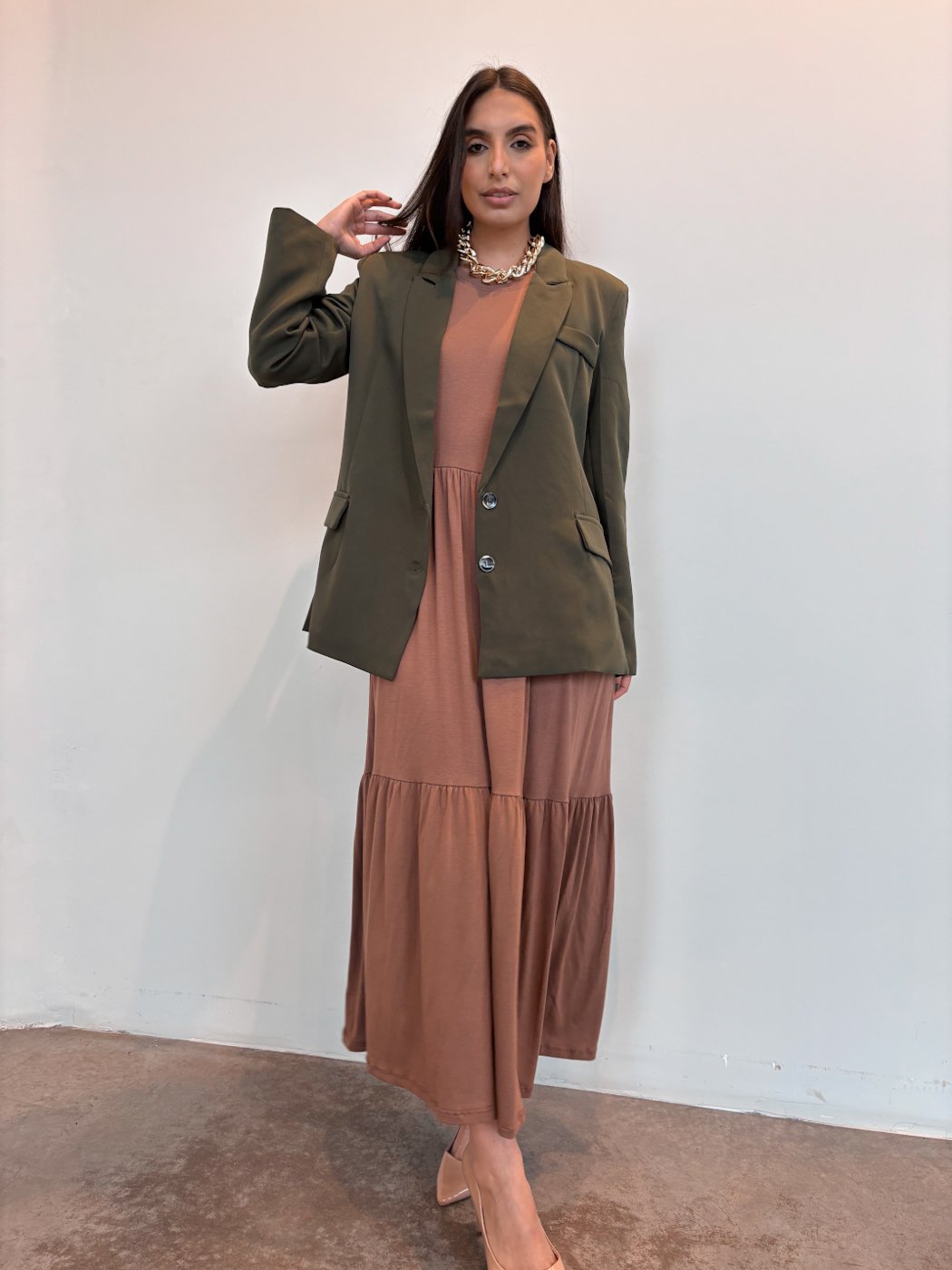 29 vestido feminino longute de malha manga curta 3 marias lais