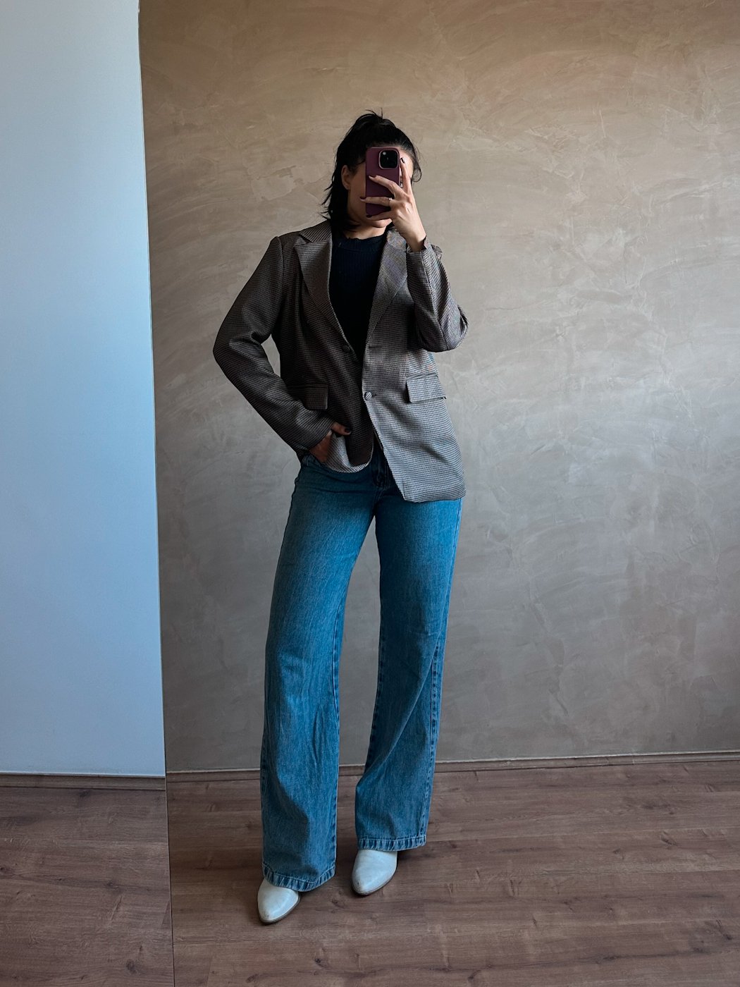 04 blazer feminino estampa xadrez samantha
