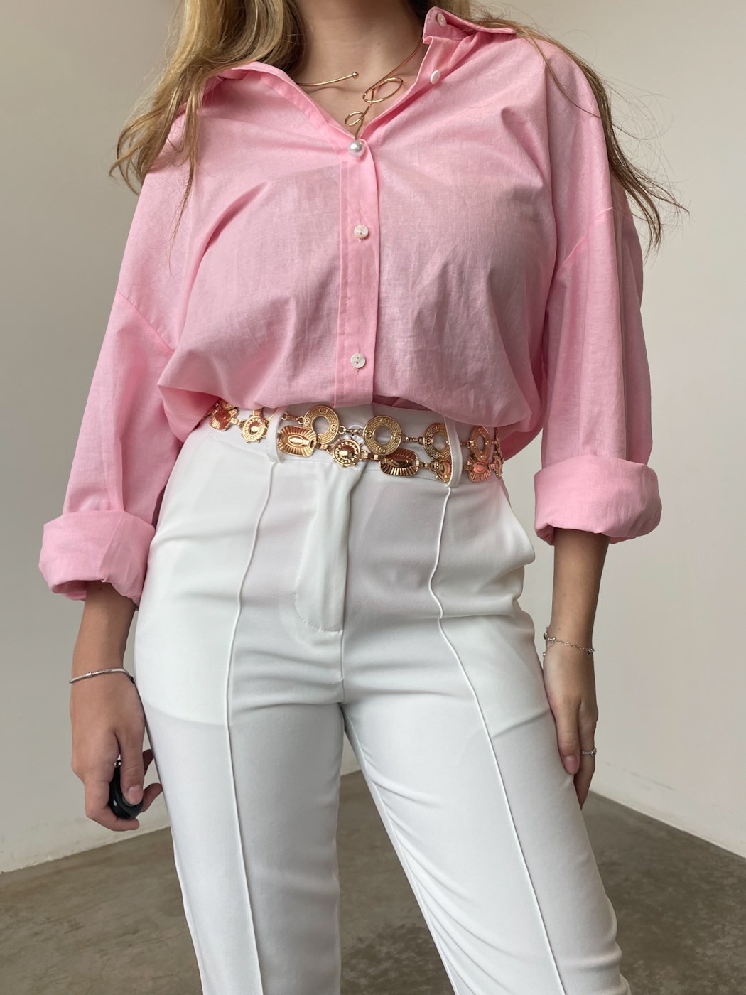 04 camisa feminina classica algodao e linho mayra