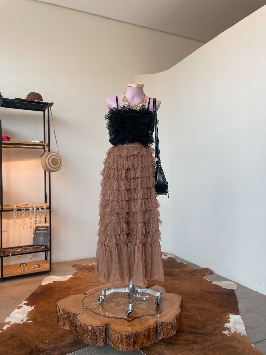 07 top feminino canelado com tule em forma organica ana