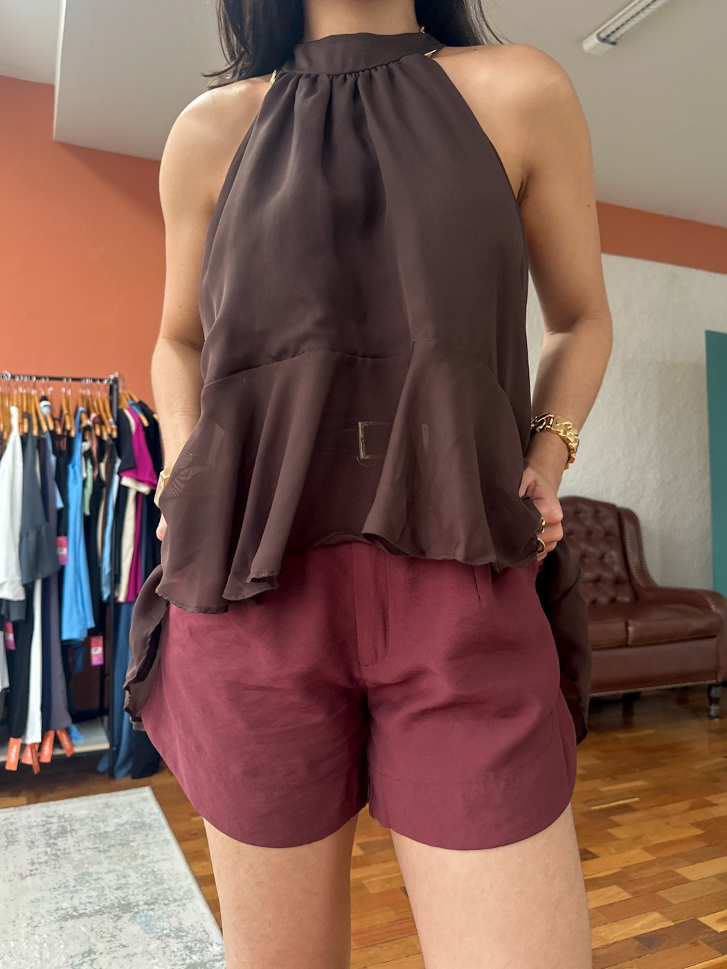 01 blusa feminina de voal cavada mulet duda