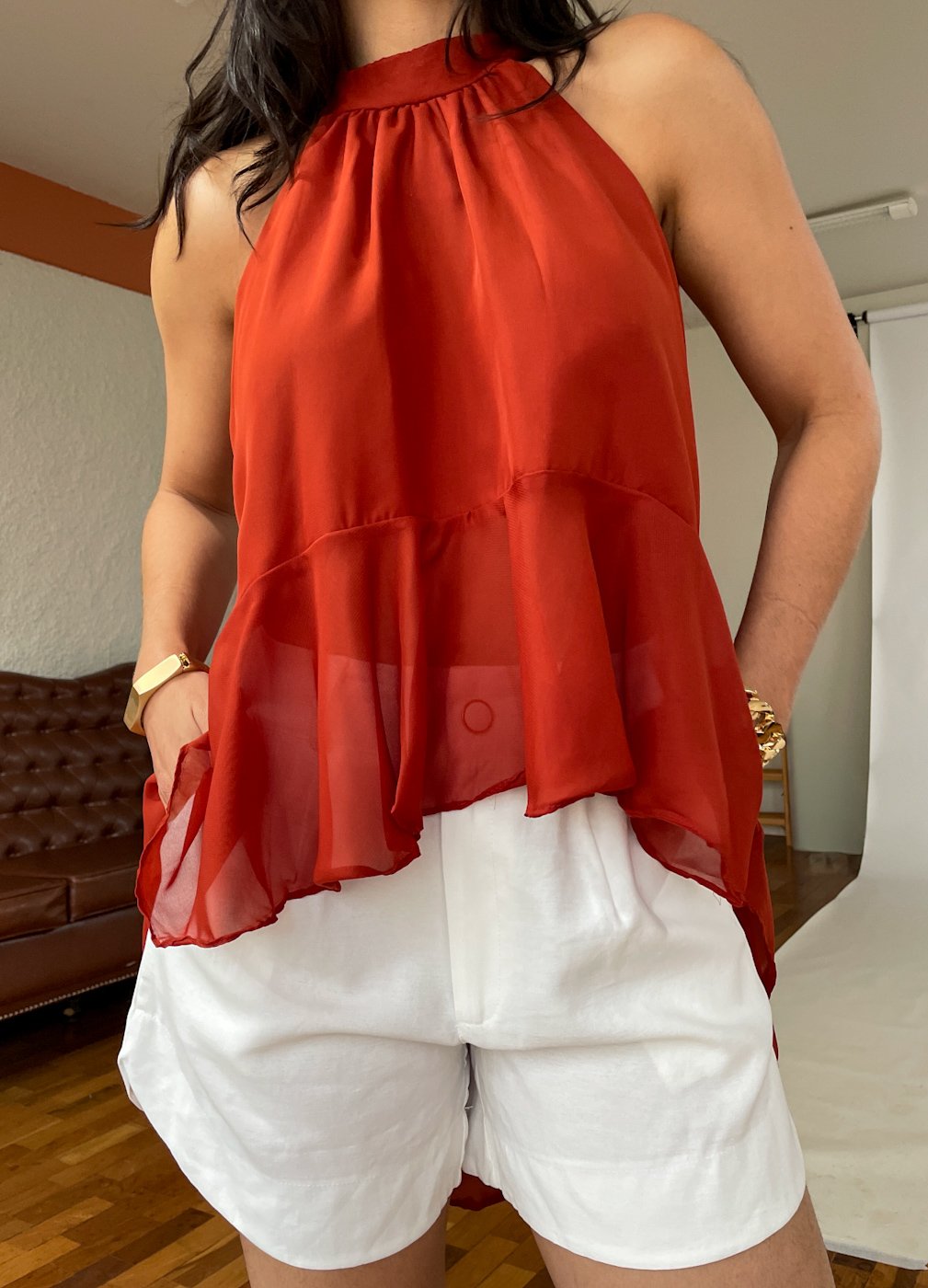 06 blusa feminina de voal cavada mulet duda