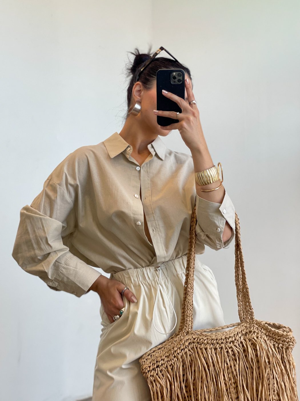 30 camisa feminina classica algodao e linho mayra