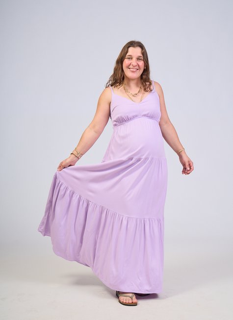 Vestido Feminino Longo Vicose Encorpada 3 Marias Alça 25 Wendy