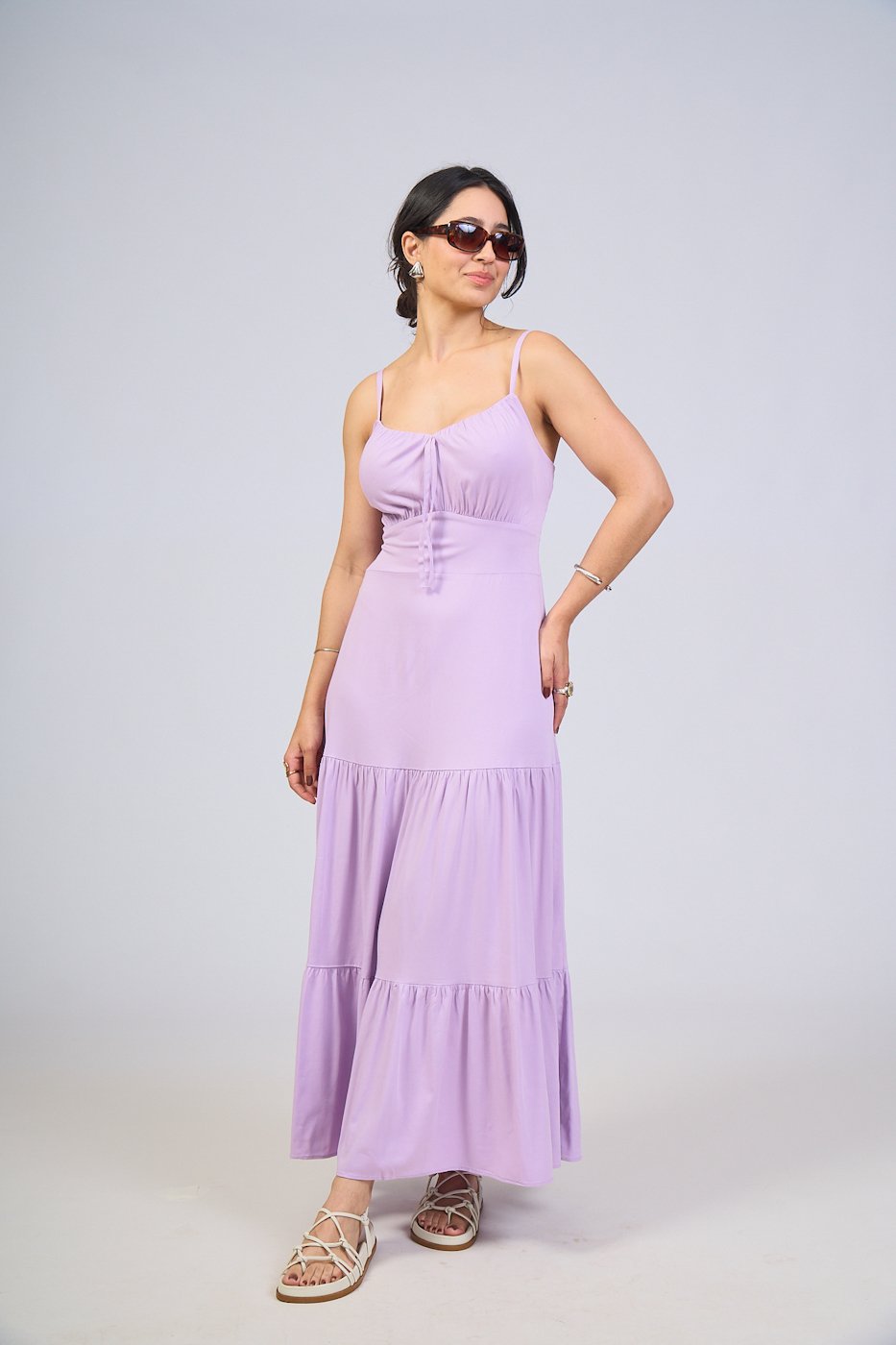 05 vestido longo com tira decote e pala viscose sarjada marina