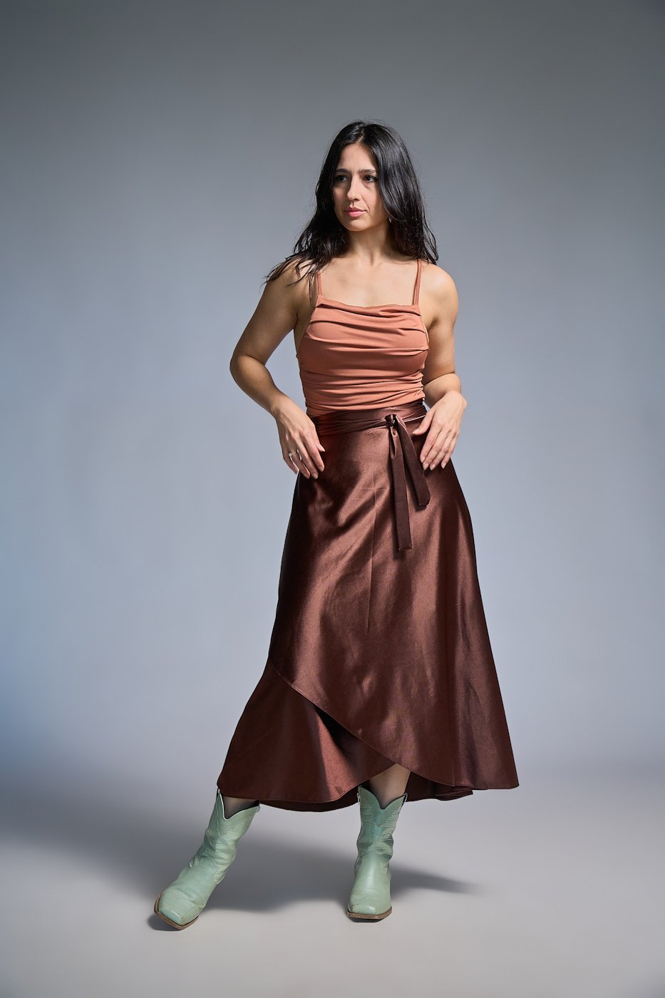 16 saia envelope de malha acetinada encorpada vick