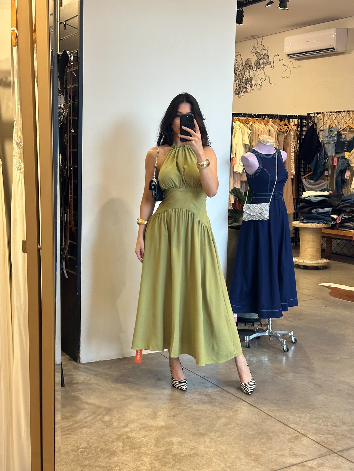 09 vestido longo com pala na cintura amarrar pescoco e costas lia