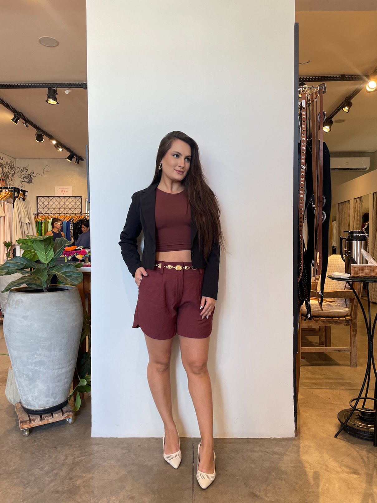 01 top cropped regata de suplex com faixa na cintura liz