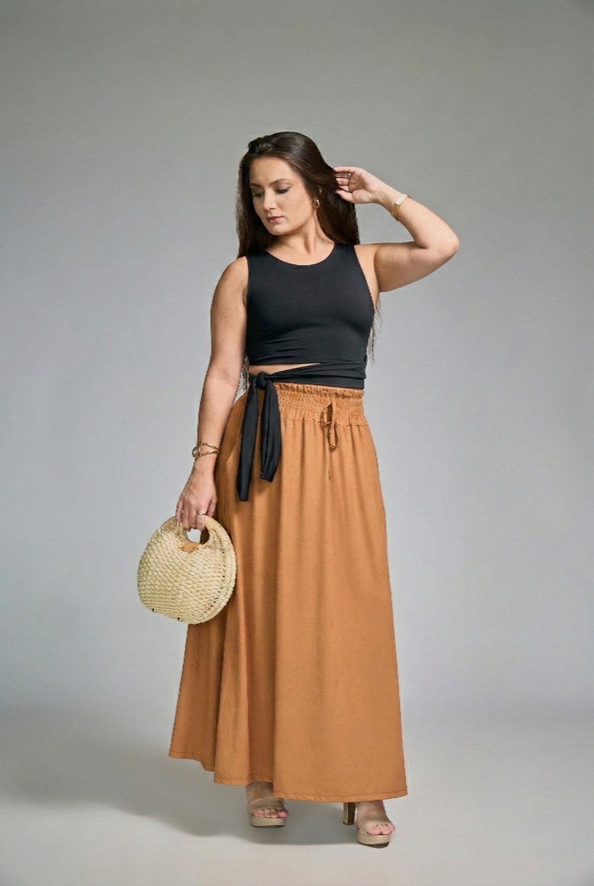 16 top cropped regata de suplex com faixa na cintura liz