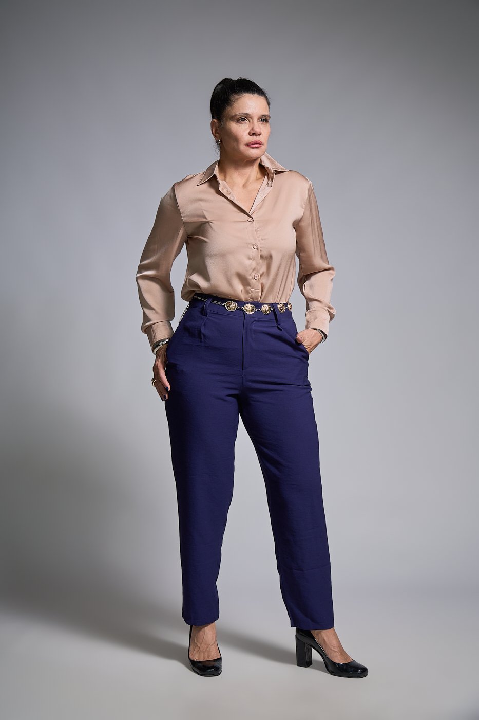 28 camisa de cetim manga longa tradicional leticia