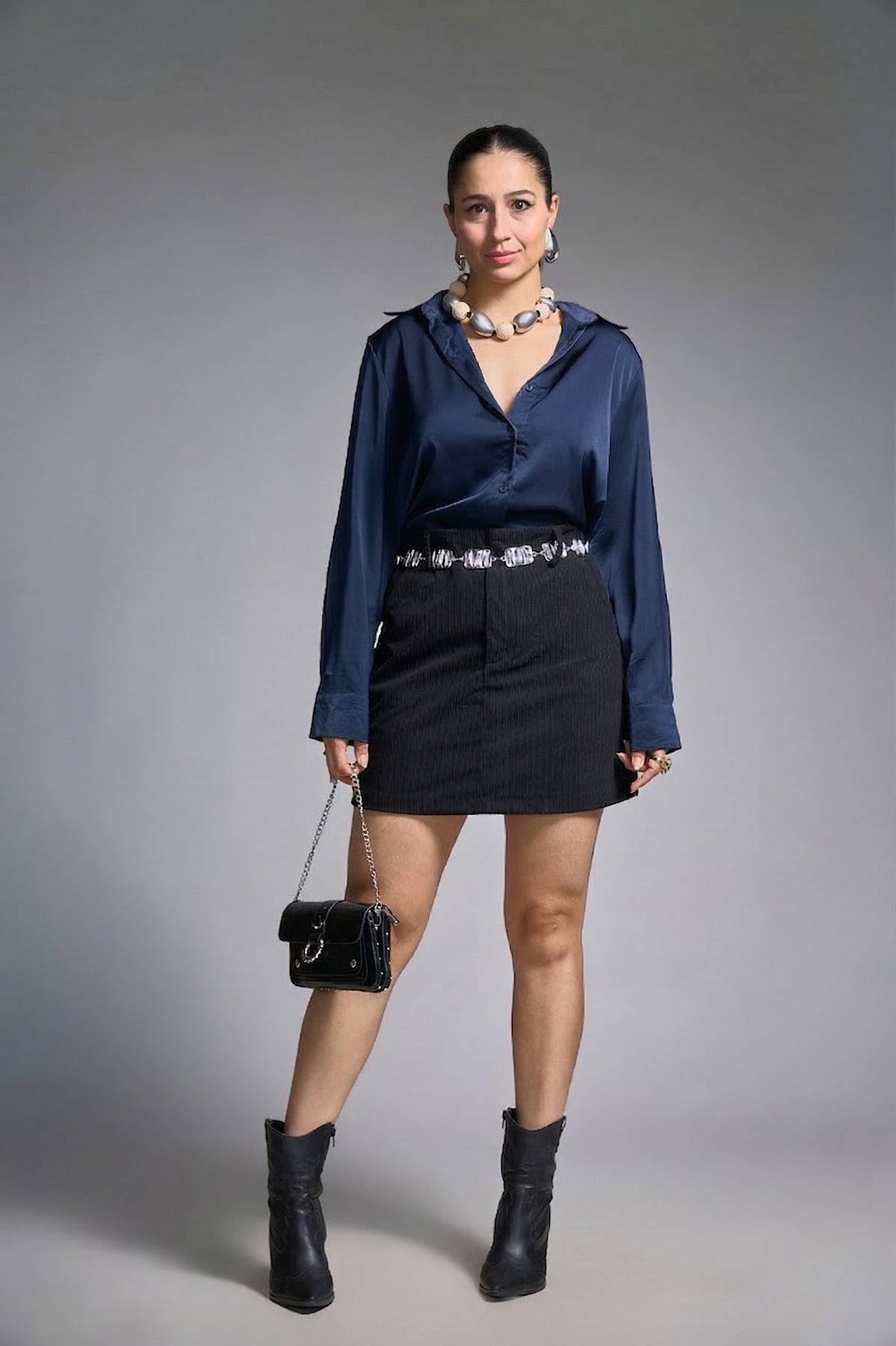 36 camisa de cetim manga longa tradicional leticia