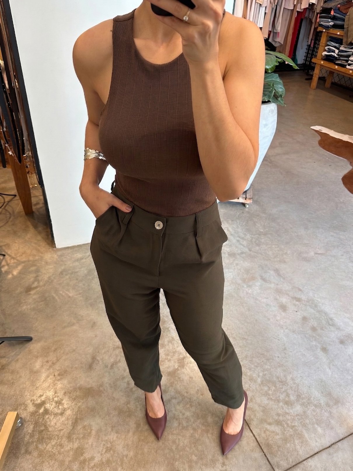 10 top cropped nadador alongado canelado com bojo mila