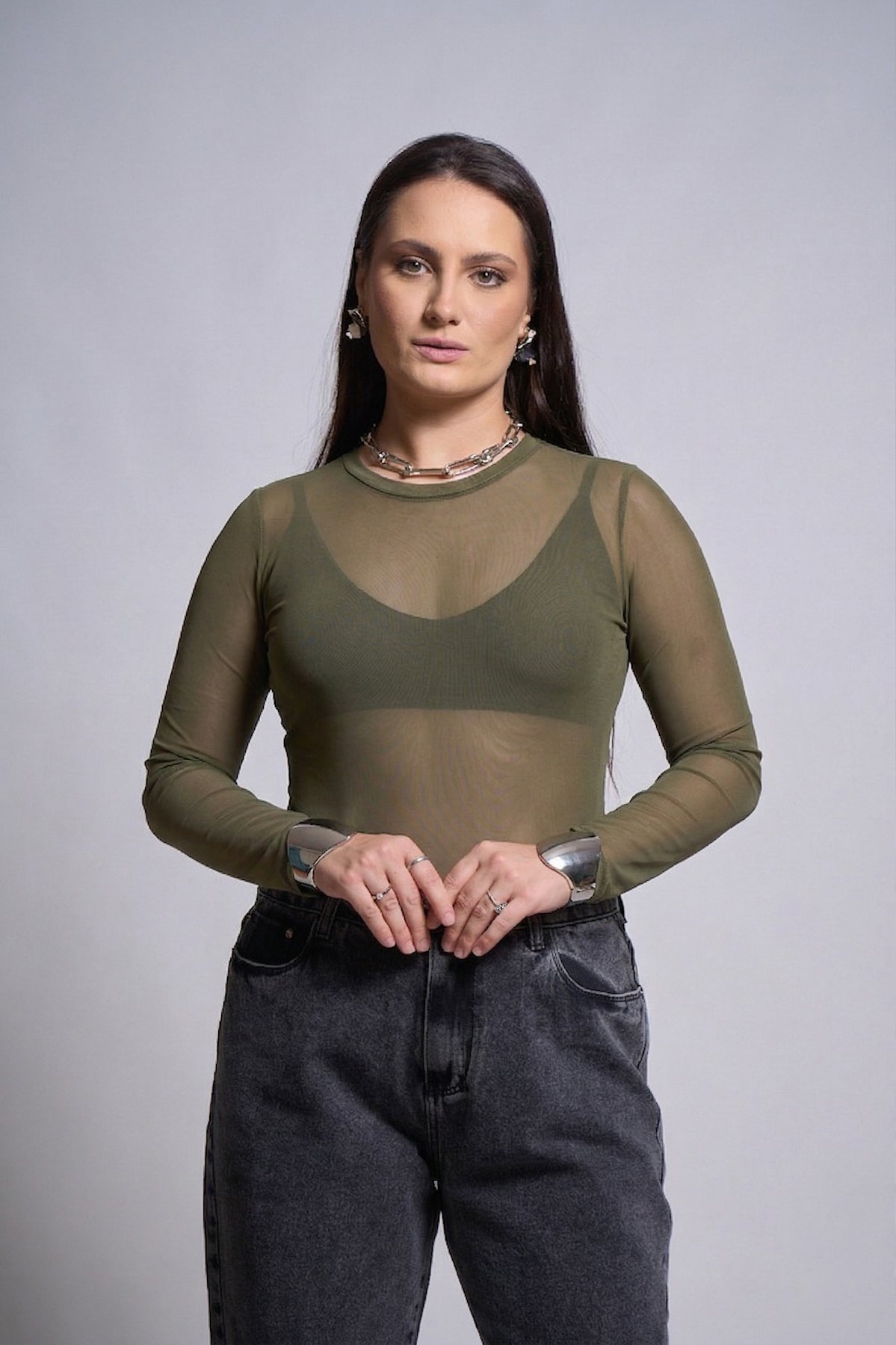 21 body de tule manga longa e gola alta antonela