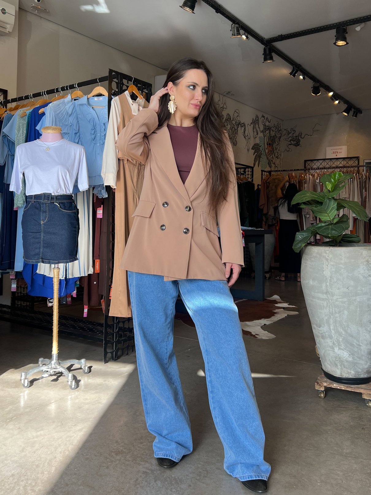 01 blazer com 4 botoes mescla urban melissa