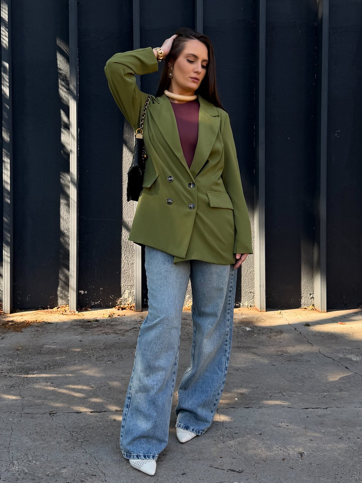 10 blazer com 4 botoes mescla urban melissa