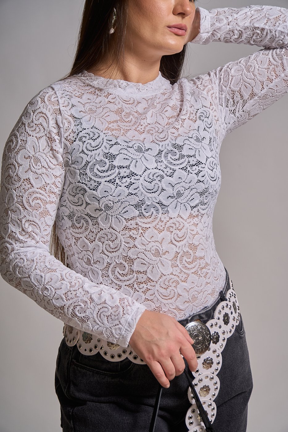01 blusa de renda manga longa chloe
