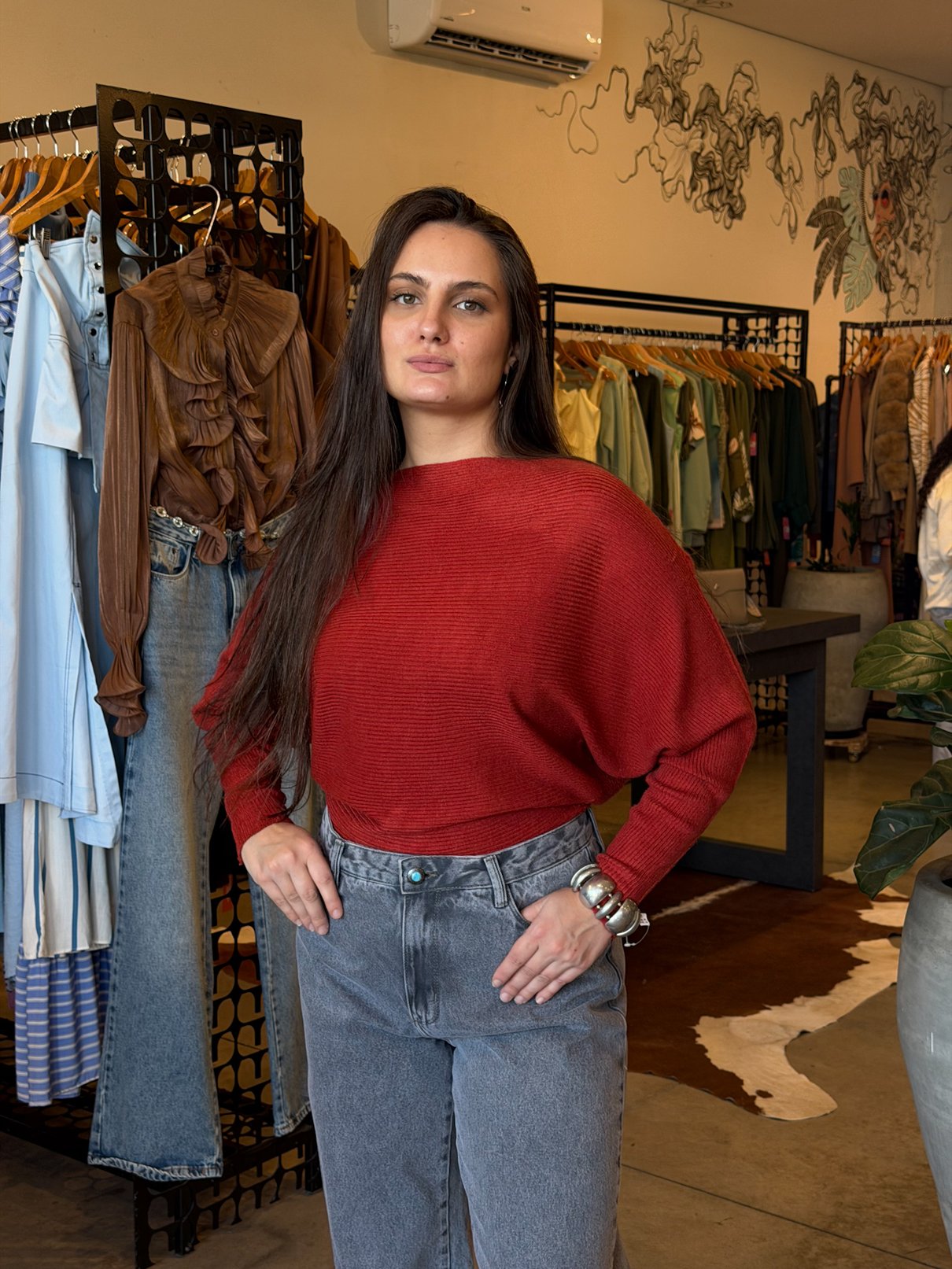 27 blusa canoa de linha comprida bel