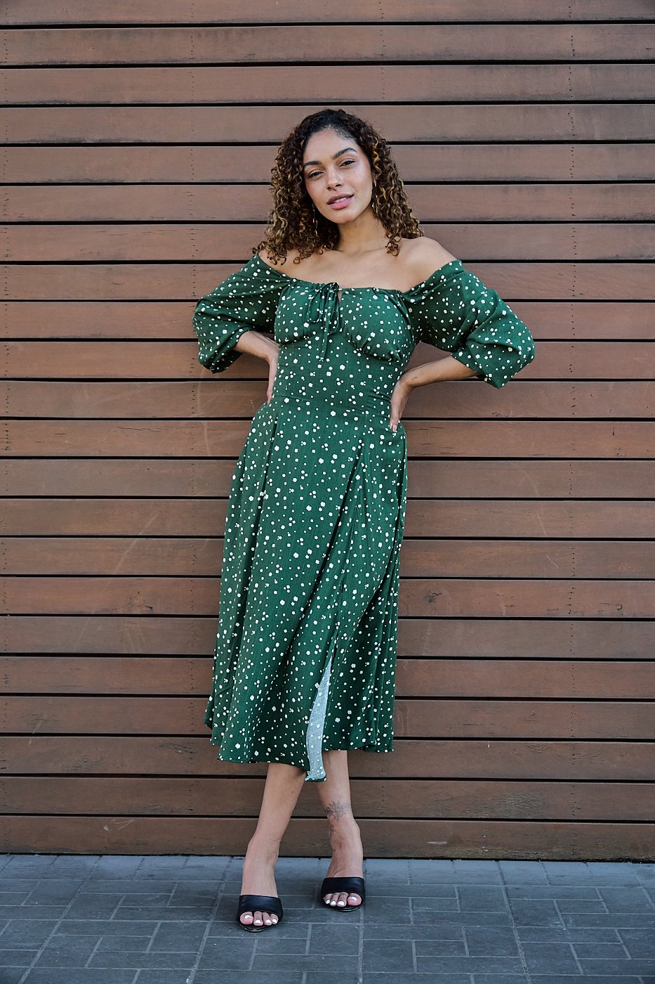 22 vestido liberty ciganinha de manga longa midi milena